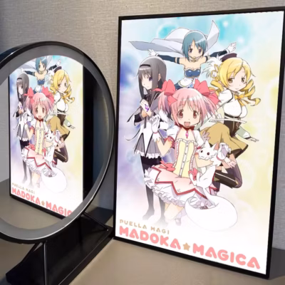 Madoka Magica Retro Wall Art