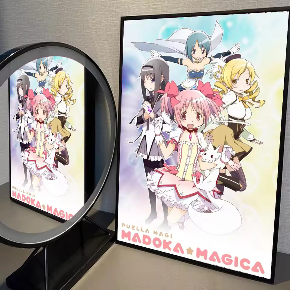Madoka Magica Retro Wall Art