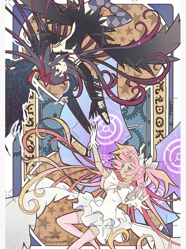 Madoka And Homura Anime Shower Curtain - Image 2