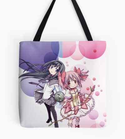 Puelle Magi Madoka And Homura Ship Edit Tote Bag