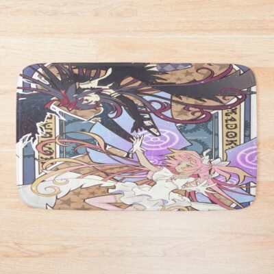 Madoka And Homura Anime Bath Mat
