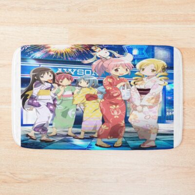 Puella Magi Madoka Magica Group Kimono Bath Mat