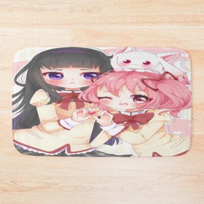 Madoka And Homura Bath Mat