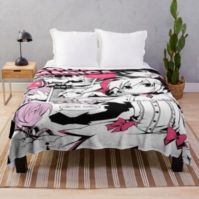 Madoka Magica Poster Throw Blanket