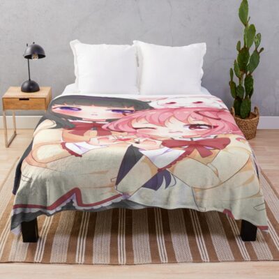 Madoka And Homura Throw Blanket