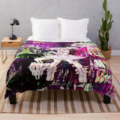 Madoka Magica Glitch Edit Throw Blanket