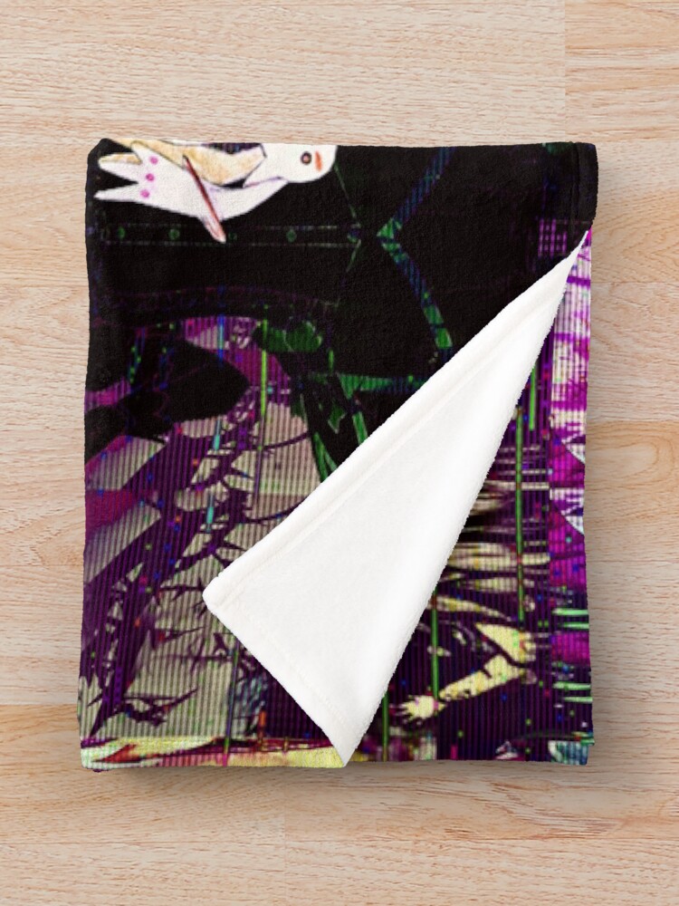 Madoka Magica Glitch Edit Throw Blanket - Image 2