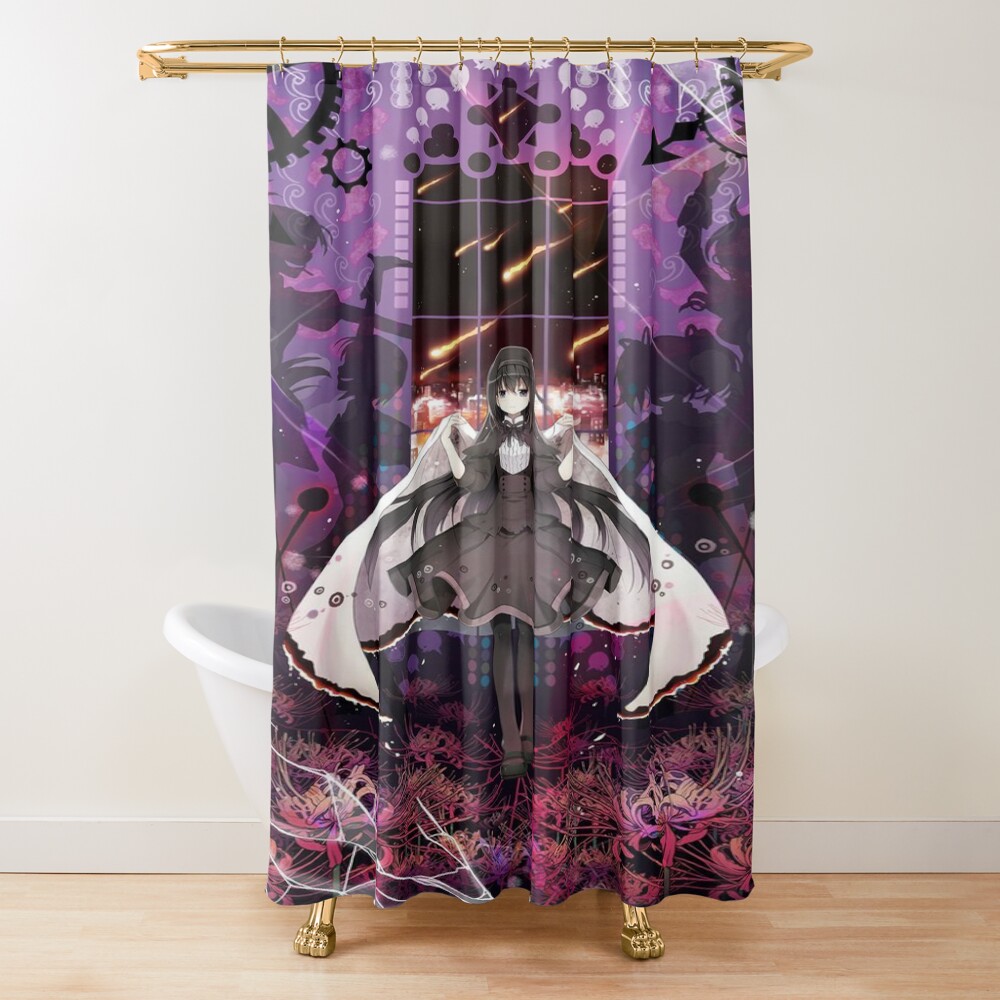 Akemi Homura Madoka Magica Poster Shower Curtain