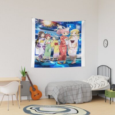 Puella Magi Madoka Magica Group Kimono Tapestry