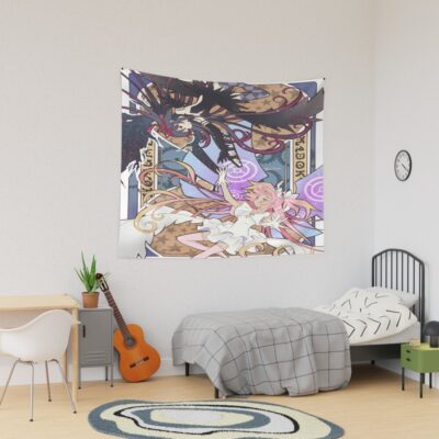 Madoka And Homura Anime Tapestry