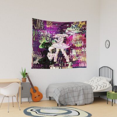 Madoka Magica Glitch Edit Tapestry