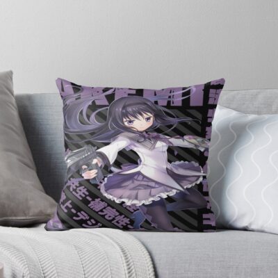 Mahou Shoujo Madoka Magica Homura Akemi Throw Pillow